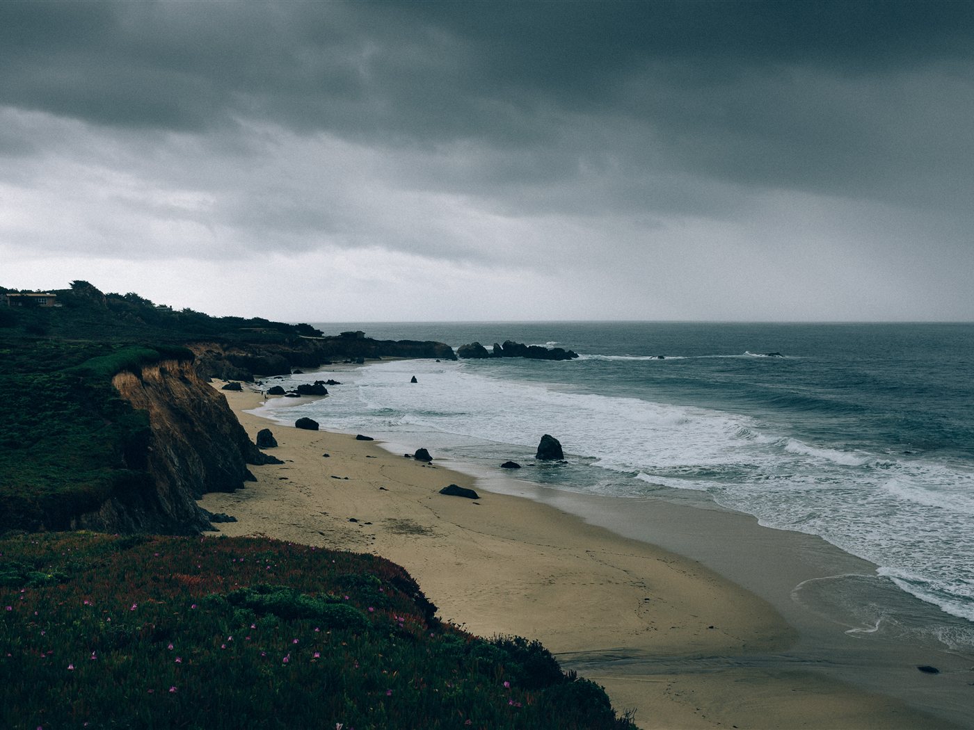 Coastal Drift metal print