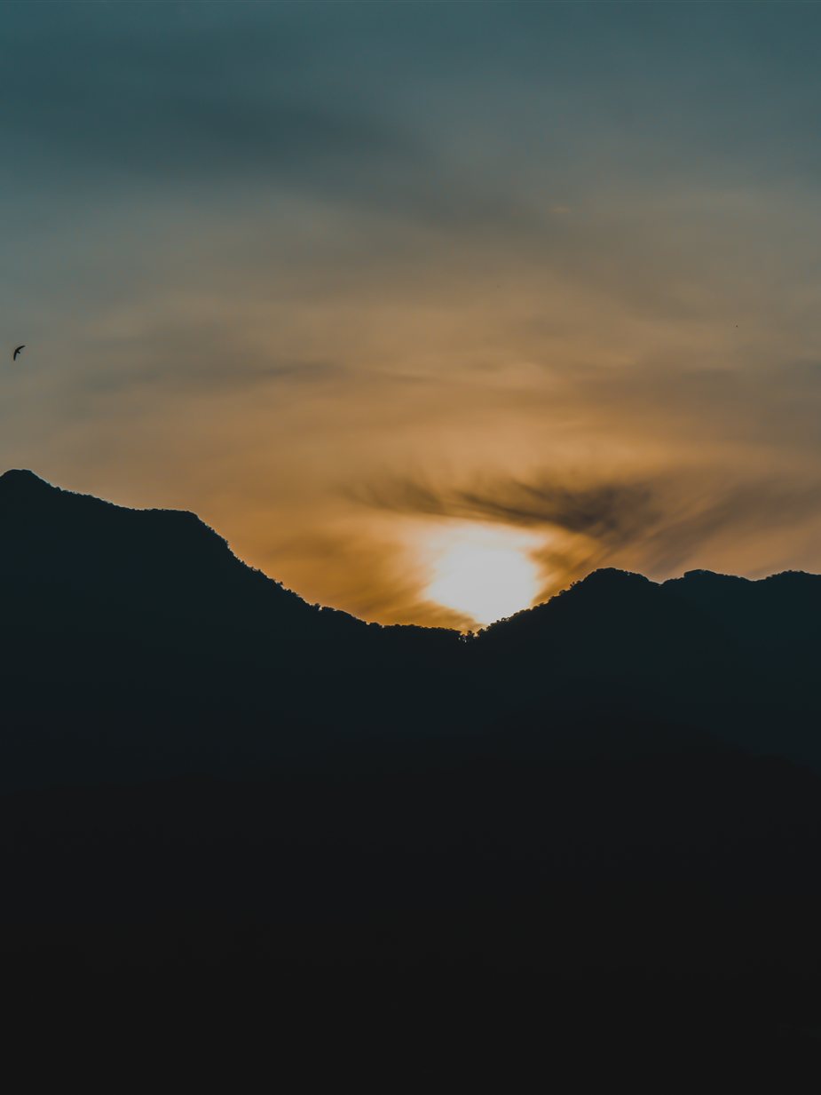 Ridgeline at Dusk metal print