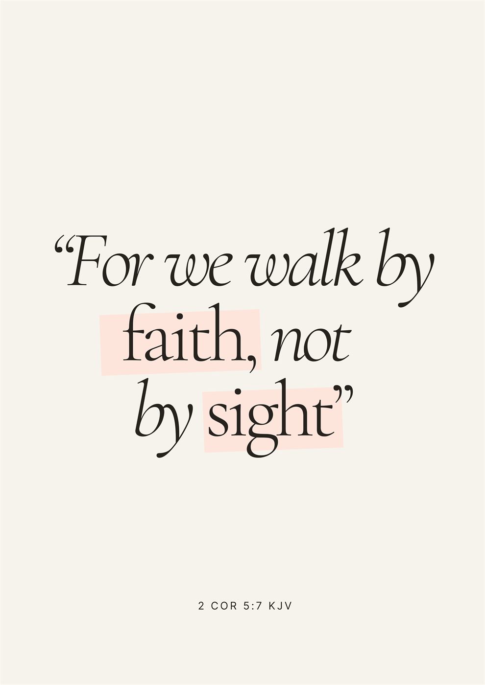 2 Corinthians 5:7 metal print