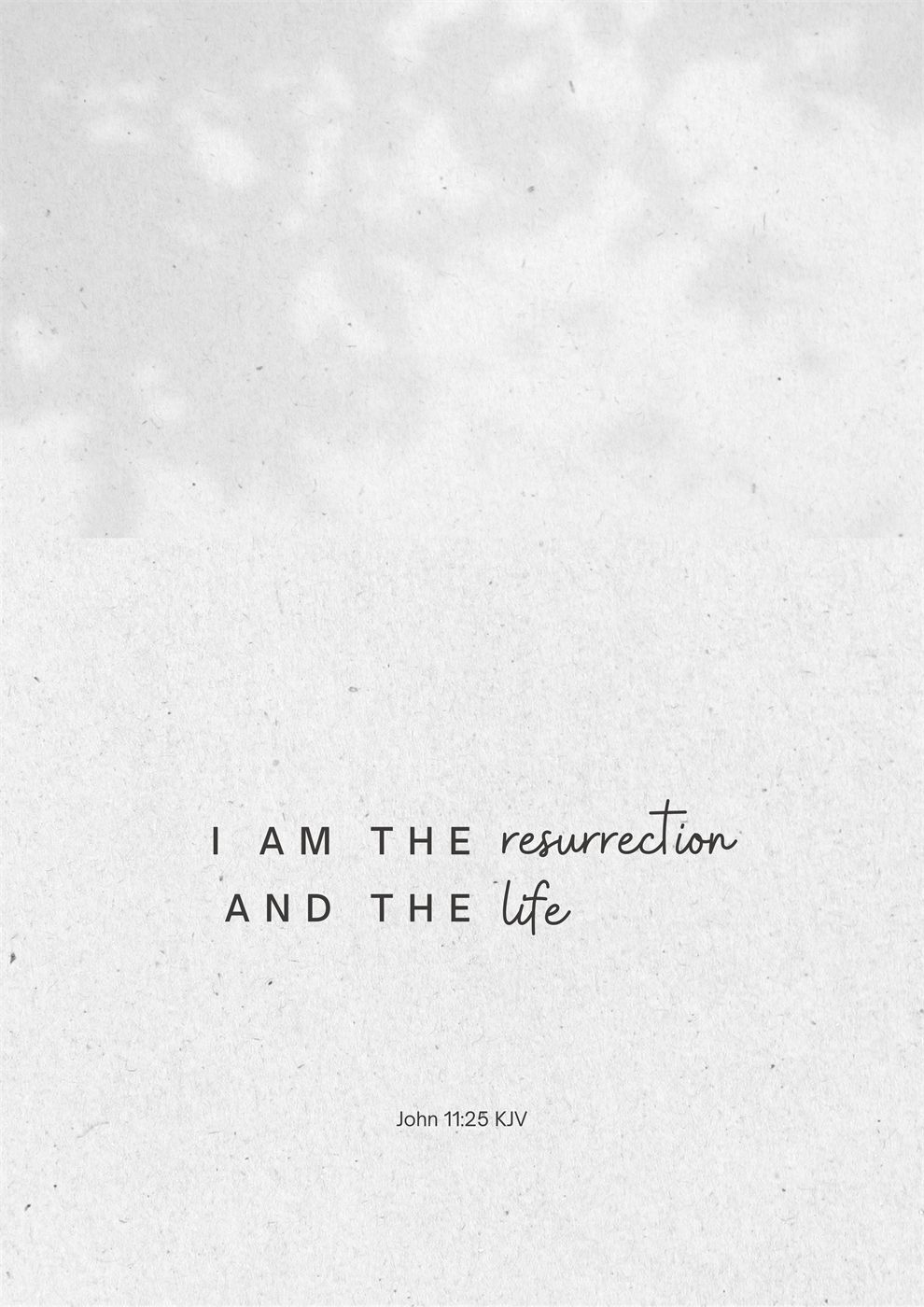 John 11:25 metal print