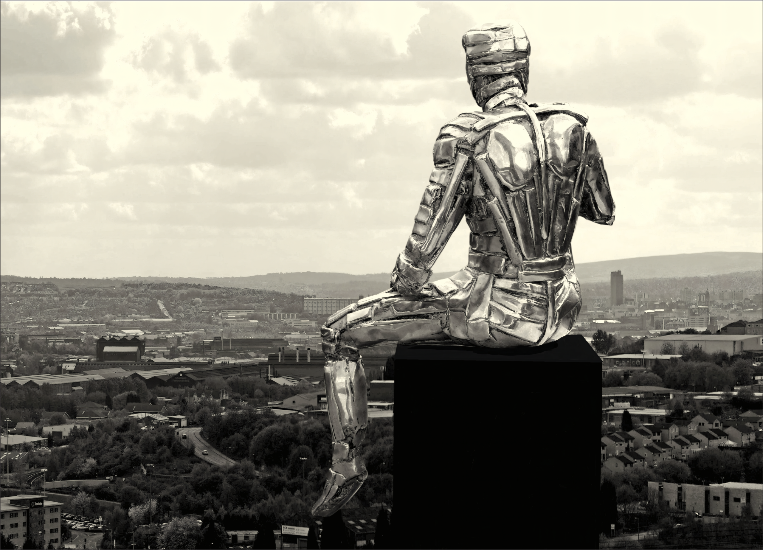 Man of Steel Statue (Landscape)